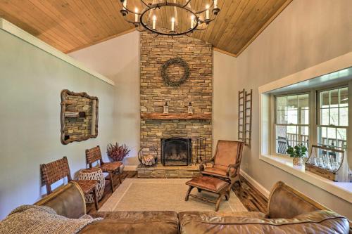 Relax Fireside: Burnsville Gem w/Game Room & Deck