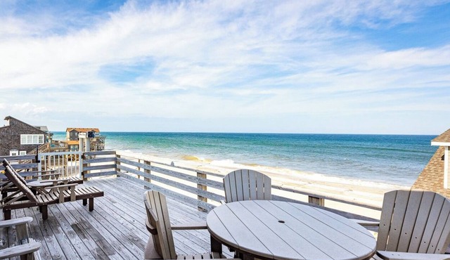 Rodanthe OBX Oceanfront Family Escape Hot Tub Dog Friendly Sleeps 12