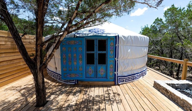 Secluded Yurt for a Romantic Getaway in Dripping Springs, Texas