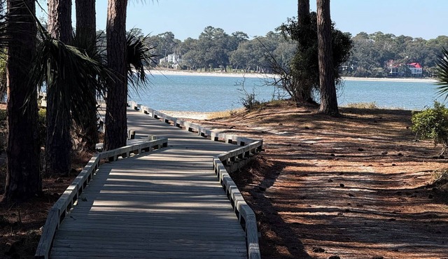South beach, marina, beach pickleball courts, salty dog cafe. newly renovated