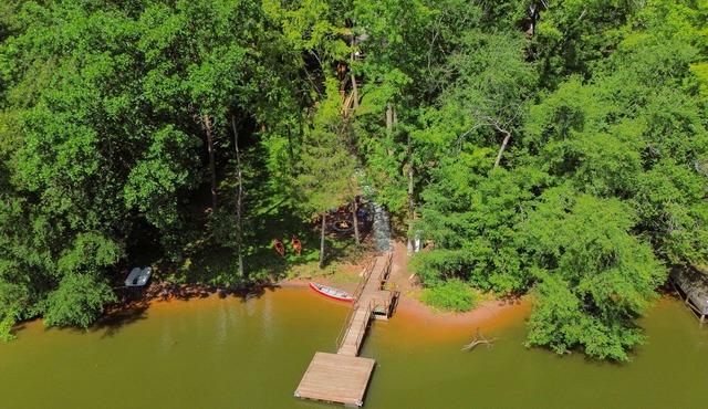 The High Rock Hideout is a 3-bedroom home on High Rock Lake