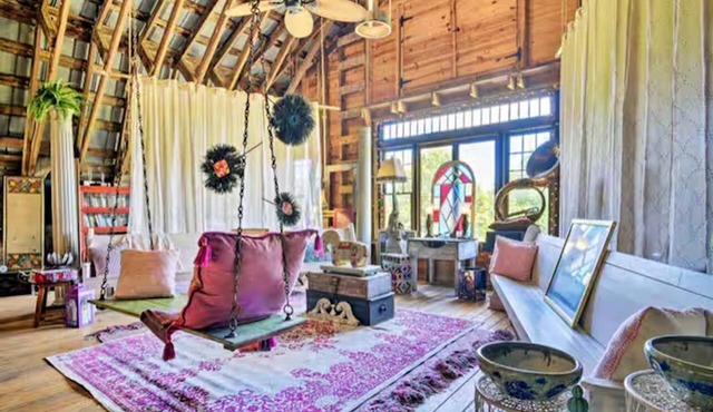 Unique Barn Stay w/Farm Views & Game Room NC