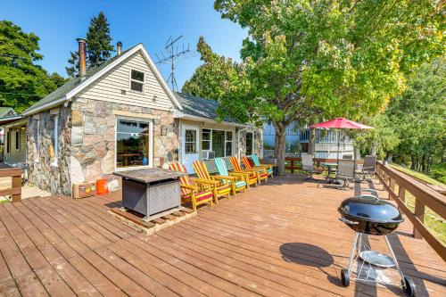 Waterfront Cottage w/Dock & Views in Six Lakes!