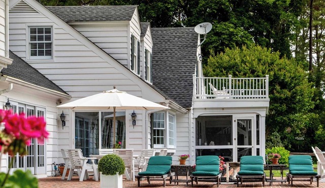 Waterfront Farmhouse | Pool, Dock, Pets Welcome