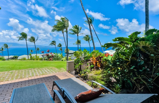 Ground-Floor, Ocean-View Haven with Lanai, Tennis, Resort Pool, and Beach Access