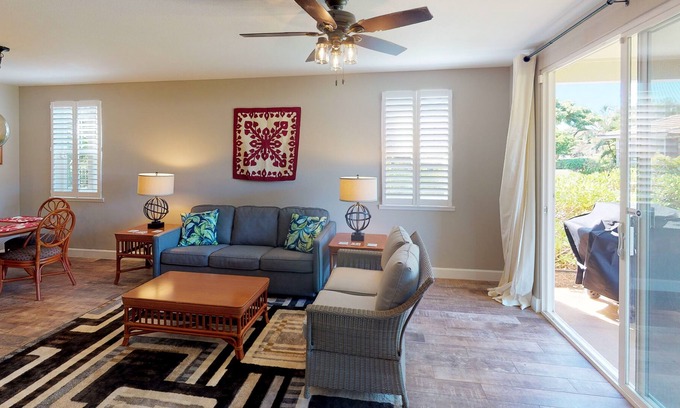 Ko Olina Condo | (1051A) Beautifully Remodeled 2 Bed, 2 Bath Ground Floor Condo with Garage in Gated Community