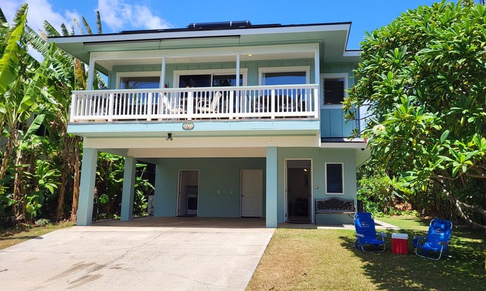 Poipu House | Among the closest homes to Poipu Beach. Ocean View, A/C.