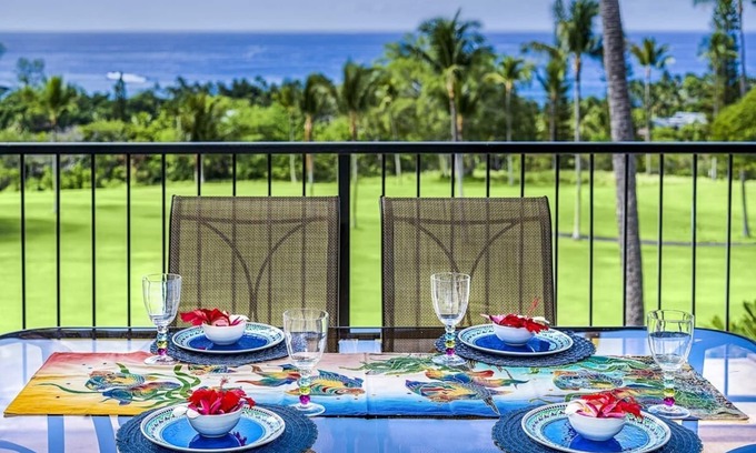 Keauhou Condo | 🏖️Ocean and Golf Course Views | AC Included | Top Floor