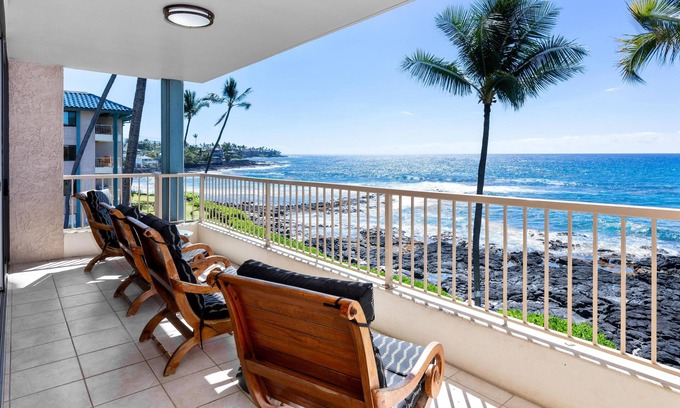 Historic Kailua Village Condo | Oceanfront 3BR/3BA at Kona Reef: Spectacular Views, Ideal Location!